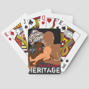 Schwarze Liebe AFRIKANISCHES Erbe Spielkarten