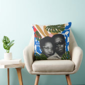 Schwarze Liebe blau Kissen (Stuhl )