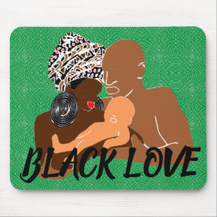 Schwarze Liebe Braune Liebe Schwarze Familie Mousepad