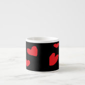 Schwarze Liebe Espressotasse (Vorderseite)