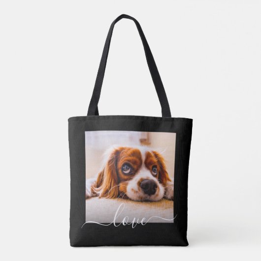 Schwarze Liebe für Fotovorlage Tasche (Rückseite)