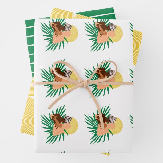 Schwarze Liebe Geschenkpapier Set (Beispiel)