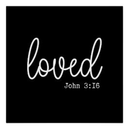 Schwarze Liebe Glaubenssatz minimalistisch Poster