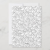 Schwarze Liebe Herzstück Foto Valentinstag Feiertagskarte (Rückseite)