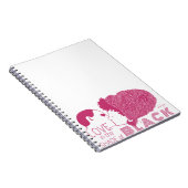 SCHWARZE LIEBE IN PINK NOTIZBLOCK (Rechte Seite)