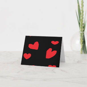Schwarze Liebe Karte