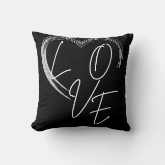 Schwarze Liebe Kissen