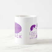 SCHWARZE LIEBE LILA KAFFEETASSE (Mittel)