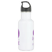 SCHWARZE LIEBE LILA TRINKFLASCHE (Rückseite)