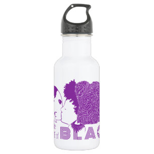 SCHWARZE LIEBE LILA TRINKFLASCHE