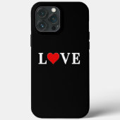 Schwarze LIEBE Moderne Schwarz-Weiß-Technik Case-Mate iPhone Hülle (Rückseite)