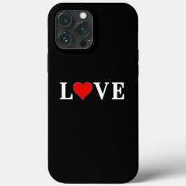 Schwarze LIEBE Moderne Schwarz-Weiß-Technik Case-Mate iPhone Hülle