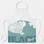 SCHWARZE LIEBE SCHÜRZE (Vorderseite)