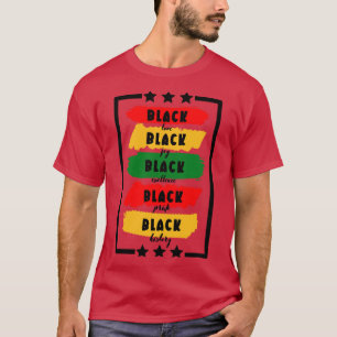 Schwarze Liebe Schwarze Freude Schwarze Exzellenz T-Shirt