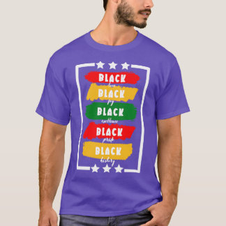 Schwarze Liebe Schwarze Freude Schwarze Exzellenz  T-Shirt