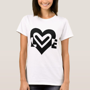 Schwarze Liebe T-Shirt