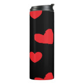 Schwarze Liebe Thermosbecher (Nach links gedreht)