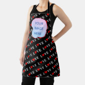 Schwarze LIEBE Trendschwarz und Weiß Schürze (InSitu)