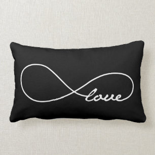 Schwarze Liebe Unendlichkeitspilze Lendenkissen