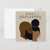 Schwarze Liebe - Urlaubskarte Mitteilungskarte (Vorne/Hinten)