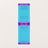 Schwarze, Lila Aquamarine Ohrring-Selbstständer-Gr Visitenkarten (Außenseite Aufgefaltet)