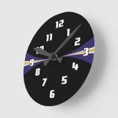 Schwarze Lila goldene Uhr (Winkel)