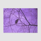 Schwarze Lila Himmelsschwärme Seidenpapier (Vorderseite)