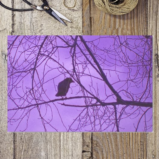 Schwarze Lila Himmelsschwärme Seidenpapier