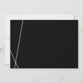 Schwarze Lila Nebel Vielen Dank Logokombination Einladung (Rückseite)