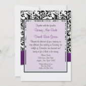 Schwarze lila u. weiße einladung (Rückseite)