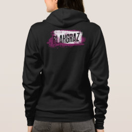 Schwarze Lila und weiße Pinselstriche T - Shirt