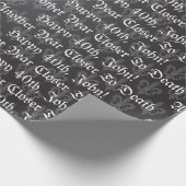 Schwarze Lilie Geschenkpapier (Ecke)