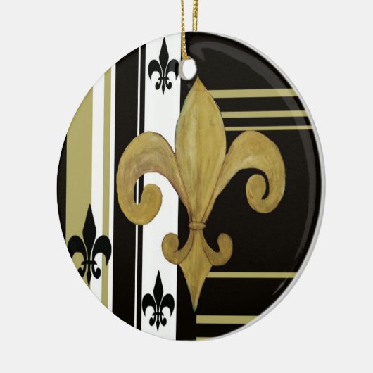 Schwarze Lilie Keramikornament (Links)