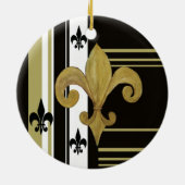 Schwarze Lilie Keramikornament (Hinten)