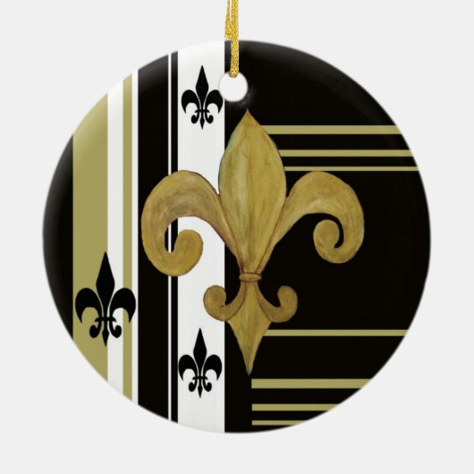 Schwarze Lilie Keramikornament (Hinten)