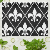 Schwarze Lilie Küchentuch (Gefaltet)