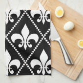 Schwarze Lilie Küchentuch (Viertel Falte)