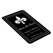 Schwarze Lilien Speichern des Datumsfensters Magnet (Rechte Seite)