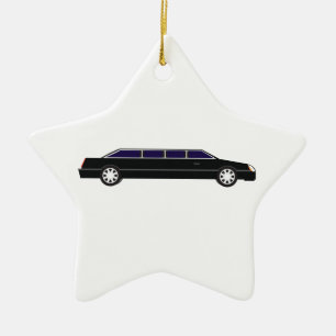 Schwarze Limousine Keramikornament