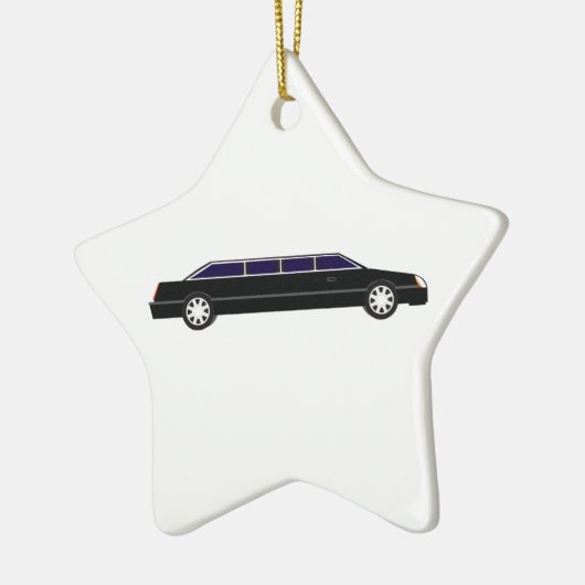 Schwarze Limousine Keramikornament (Links)