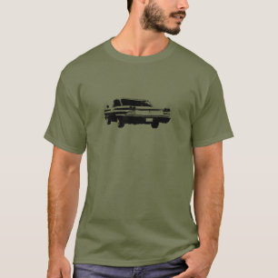 Schwarze Linie Kunstbild von T-Shirt