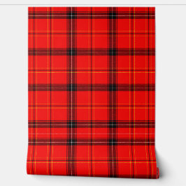 Schwarze Linien in Scottish Red Tapete