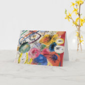 Schwarze Linien Karte (Gelbe Blume)