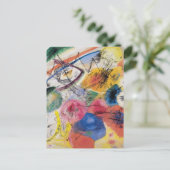 Schwarze Linien Postkarte (Stehend Vorderseite)