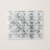 Schwarze Linien Puzzlespiel Puzzle (Horizontal)