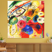 Schwarze Linien von Kandinsky Stretched Canvas Pri Leinwanddruck (Insitu (Wohnzimmer))
