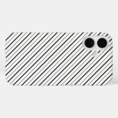 Schwarze Liniengeometrie einfach Case-Mate iPhone Hülle (Rückseite (Horizontal))