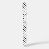 Schwarze Liniengeometrie einfach Case-Mate iPhone Hülle (Rückseite / Links)