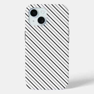 Schwarze Liniengeometrie einfach Case-Mate iPhone Hülle
