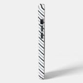 Schwarze Liniengeometrie einfach Case-Mate iPhone Hülle (Rückseite / Links)